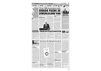 İTO'dan TCMB düzenlemesine destek: Sırada yüzde 35 zorunluluğu var