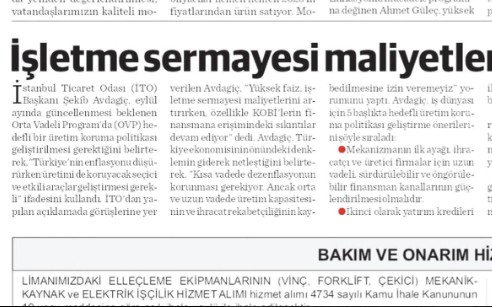 İşletme sermayesi maliyetleri artıyor