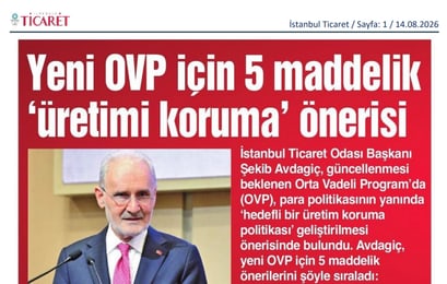 Yeni OVP için 5 maddelik üretimi koruma önerisi