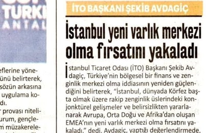 İstanbul yeni varlık merkezi olma fırsatını yakaladı