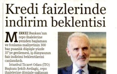 "Kredi faizlerinde indirim beklentisi"