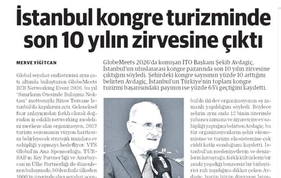 İstanbul kongre turizminde son 10 yılın zirvesine çıktı