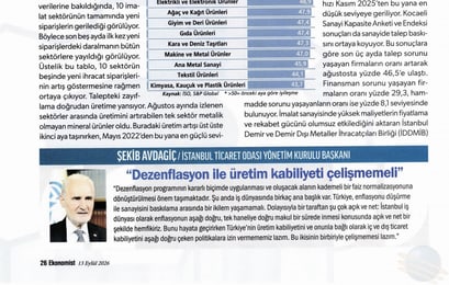 "Dezenflasyon ile üretim kabiliyeti çelişmemeli"